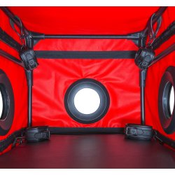 SECRET DOME "La Niche" BDSM Kabine zum Aufbauen Rot/Schwarz