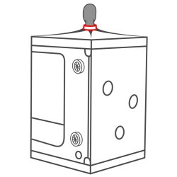 SECRET DOME "Scandale" BDSM Kabine zum Aufbauen Rot/Schwarz