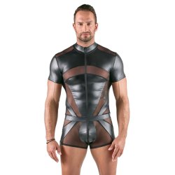 SVENJOYMENT Playsuit mit Stehkragen Schwarz