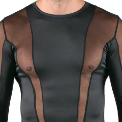 SVENJOYMENT Emphasising Long-Sleeved Shirt Schwarz