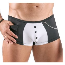 SVENJOYMENT Pants im Waiter-Stil Schwarz/Weiss