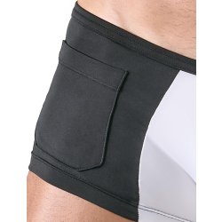 SVENJOYMENT Pants im Waiter-Stil Schwarz/Weiss