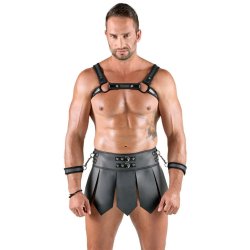 SVENJOYMENT Gladiator-Rock & Brustharness Schwarz