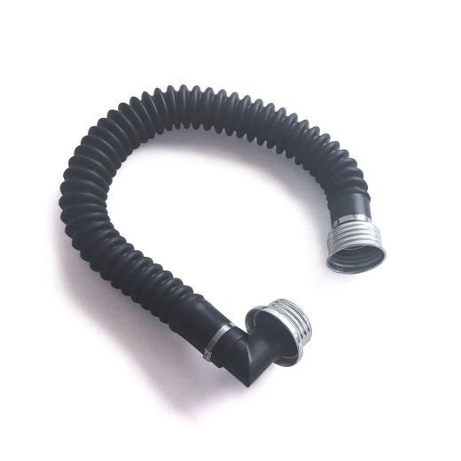GASMASTER Gasmaskenschlauch mit abgewinkeltem Male Connector