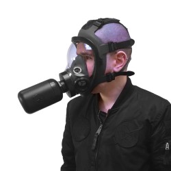 GASMASTER Rebreather-Konverter für Double RD40 Air Intake Gasmaske