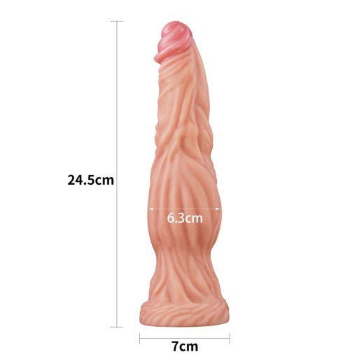 LOVETOY Nature Cock Dildo  Ø 6,3 cm x 24 cm aus Silikon Skin