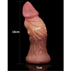 LOVETOY Nature Cock Dildo Ø: 5,5 cm x 17,7 cm aus...