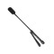 LIEBE SEELE Black Bond: Leather Riding Crop with wide Tip