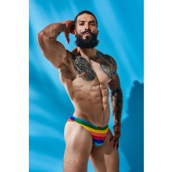 CUT4MEN Low Rise Bikini Brief Rainbow Multicolor