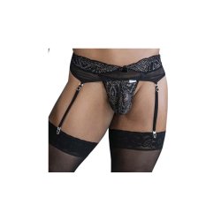 CANDYMAN Heria G-String & Garter Belt Schwarz