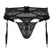 CANDYMAN Heria G-String & Garter Belt Schwarz
