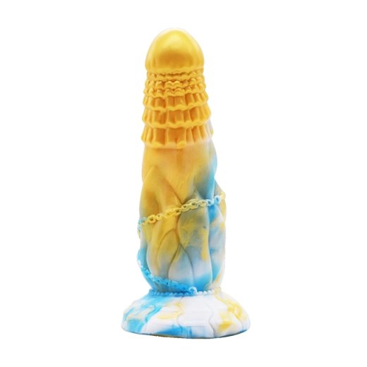 F*CK MY COLOR Fheniks Dildo 18 x 6 cm Gold/Blau