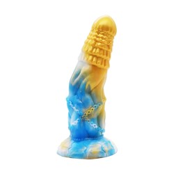F*CK MY COLOR Fheniks Dildo 18 x 6 cm Gold/Blau