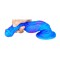 F*CK MY COLOR Dog Long Dildo 26 x 6 cm Blau/Pink
