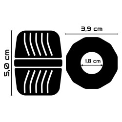 POWERING PR11 Cockring 5 cm Schwarz