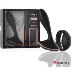 ANBIGUO WatchMe Vernet Anal-Plug mit Vibration & Smartwatch-Fernbedienung Schwarz