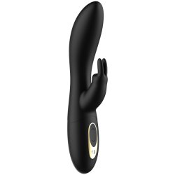 IBIZA Rotating Rabbit Vibrator mit rotierenden Perlen Schwarz