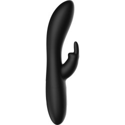 IBIZA Rotating Rabbit Vibrator mit rotierenden Perlen Schwarz