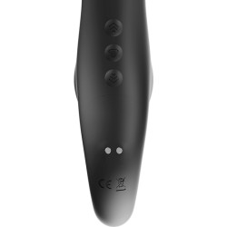 IBIZA Strapless Strap-On mit 3 Motoren & Fernbedienung Schwarz