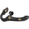 IBIZA Strapless Strap-On mit 3 Motoren & Fernbedienung Schwarz