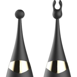IBIZA Pulsing G-Spot & Clitoral Vibrator Schwarz