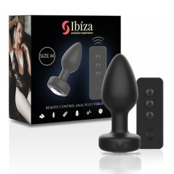 IBIZA Remote Control Anal Plug Vibrator mit Fernbedienung Medium Schwarz