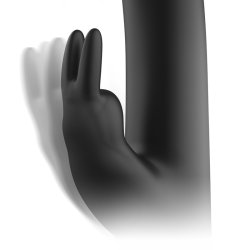IBIZA Rotating Rabbit Vibrator mit Rotation & Vibration Schwarz