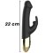 IBIZA Rotating Rabbit Vibrator mit Rotation & Vibration Schwarz