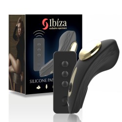 IBIZA Silicone Panty Vibrator mit Fernbedienung Schwarz