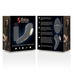 IBIZA Silicone Panty Vibrator mit Fernbedienung Schwarz