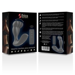 IBIZA Remote Control Anal Massager mit Fernbedienung 10 x 3.5 cm Schwarz