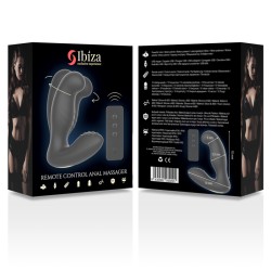 IBIZA Remote Control Anal Massager mit Fernbedienung 11 x 4 cm Schwarz