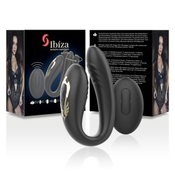 IBIZA Wave Doppel-Vibrator Schwarz