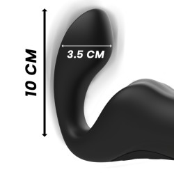 IBIZA Strapless Strap-On Up & Down mit Fernbedienung Schwarz