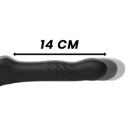 IBIZA Strapless Strap-On Up & Down mit Fernbedienung Schwarz