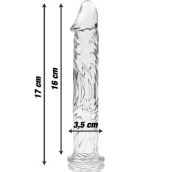 NEBULA BY IBIZA Modell 12 Glasdildo 17 cm Ø 3,5 cm Klar