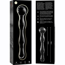 NEBULA BY IBIZA Modell 13 Glasdildo 18 cm Ø 3,5 cm Klar