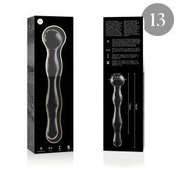 NEBULA BY IBIZA Modell 13 Glasdildo 18 cm Ø 3,5 cm Klar