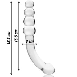 NEBULA BY IBIZA Modell 14 Glasdildo 18.5 cm Ø 3 cm Klar