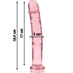 NEBULA BY IBIZA Modell 16 Glasdildo 18.5 cm Ø 3 cm Rosa