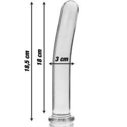 NEBULA BY IBIZA Modell 17 Glasdildo 18.5 cm Ø 3 cm Klar