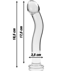 NEBULA BY IBIZA Modell 18 Glasdildo 18 cm Ø 3.5 cm Klar