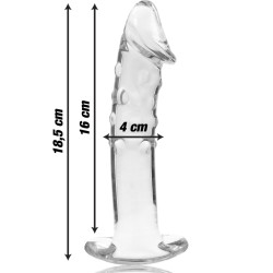 NEBULA BY IBIZA Modell 19 Glasdildo 18.5 cm Ø 4 cm Klar