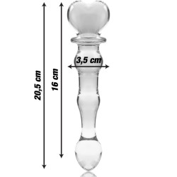 NEBULA BY IBIZA Modell 21 Glasdildo 21.5 cm Ø 3.5 cm Klar
