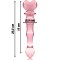 NEBULA BY IBIZA Modell 21 Glasdildo 21.5 cm Ø 3.5 cm Rosa