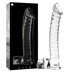 NEBULA BY IBIZA Modell 23 Glasdildo 21.5 cm Ø 4 cm Klar