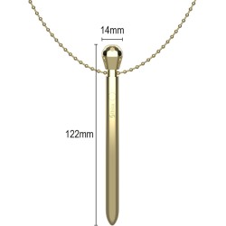 IBIZA Clit Pocket Stimulator mit Halskette Gold