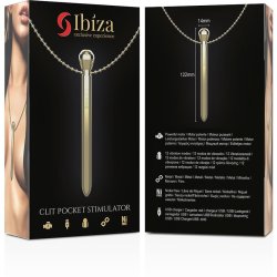 IBIZA Clit Pocket Stimulator mit Halskette Gold