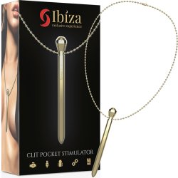 IBIZA Clit Pocket Stimulator mit Halskette Gold