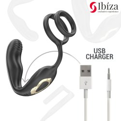 IBIZA Wiggle Prostata-Massager mit Cockring &...